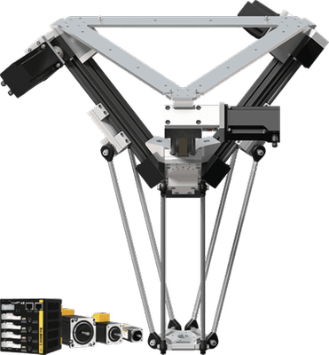 Delta-Roboter - mit Ezi-SERVOII EtherCAT 3X Steuerung, Arbeitsraumdurchmesser 660 mm