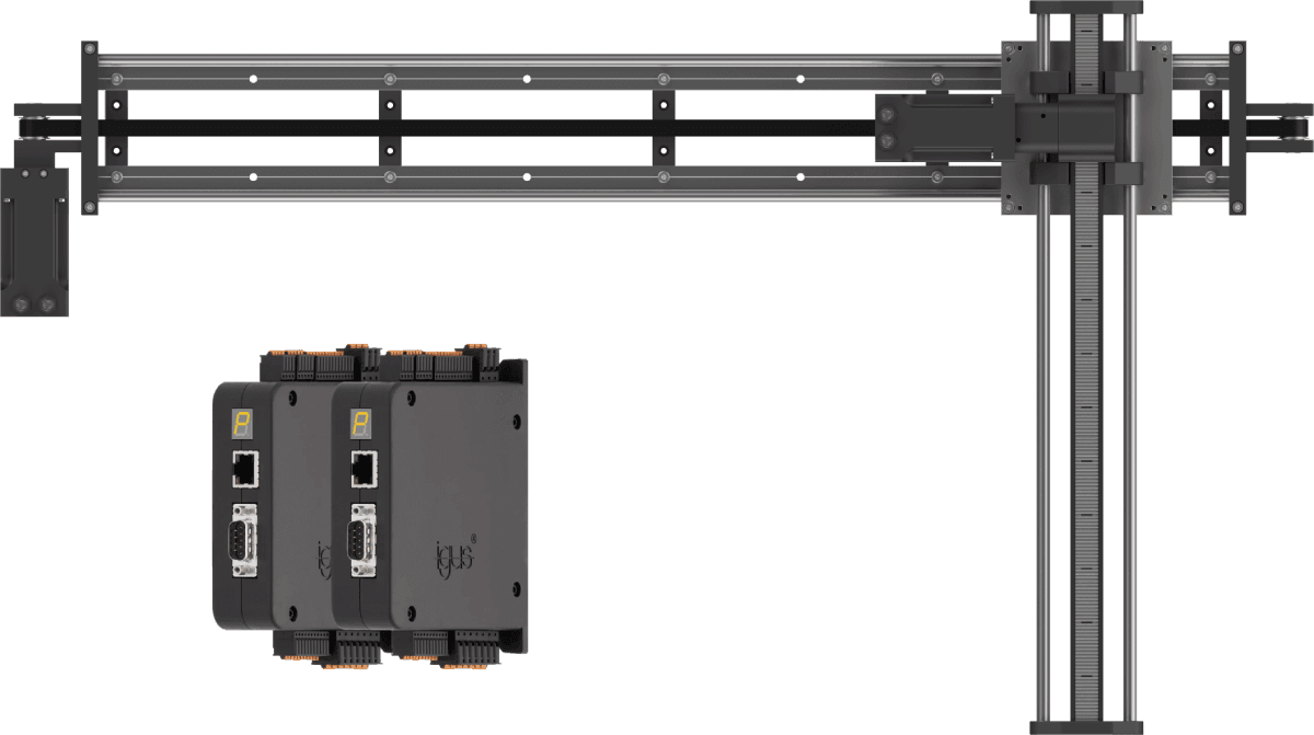 Linienportal - Schrittmotoren mit Encoder, Arbeitsraum 800x500 mm