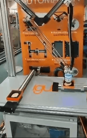 Simulation einer Verpackungsanwendung mit einem igus Delta Roboter
