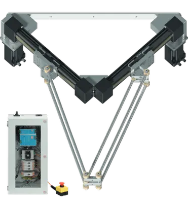 2-Achs Delta-Roboter | 2 DOF | 400 mm | 5kg